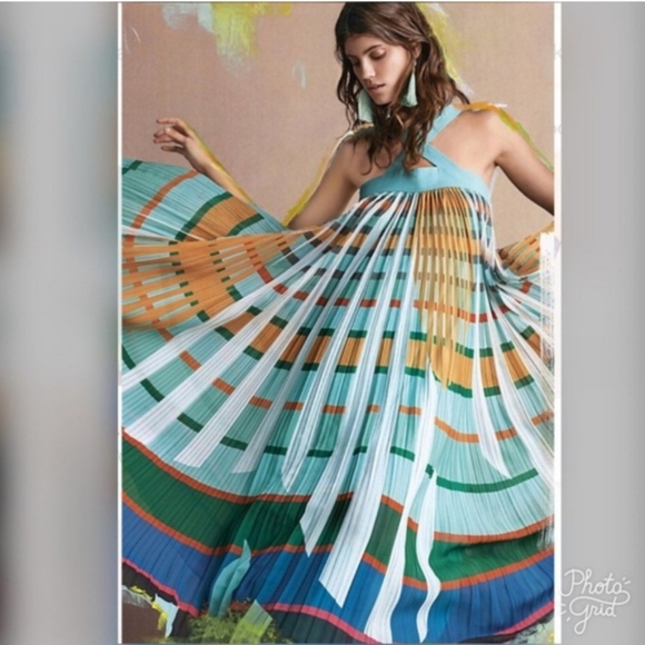 Anthropologie Dresses & Skirts - Geisha Designs Abstraction Maxi Dress Anthropologie XSmall